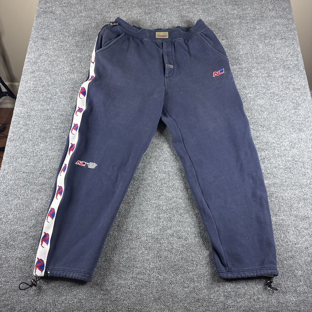VINTAGE No Limit Sweatpants Mens XXL Blue NL Urban Gear Master P Rap Hip Hop 90s
